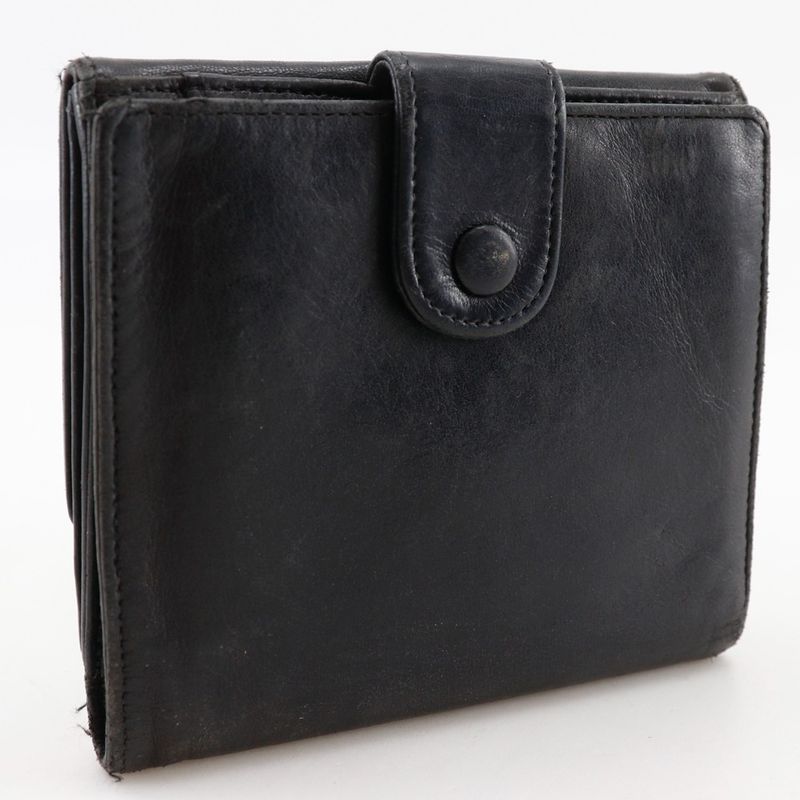 Chanel CC Logo Lambskin Black Bifold Wallet