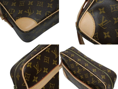 Louis Vuitton Monogram Trocadero 27 Shoulder Bag Vachetta Leather Brown Gold 4 — view 6