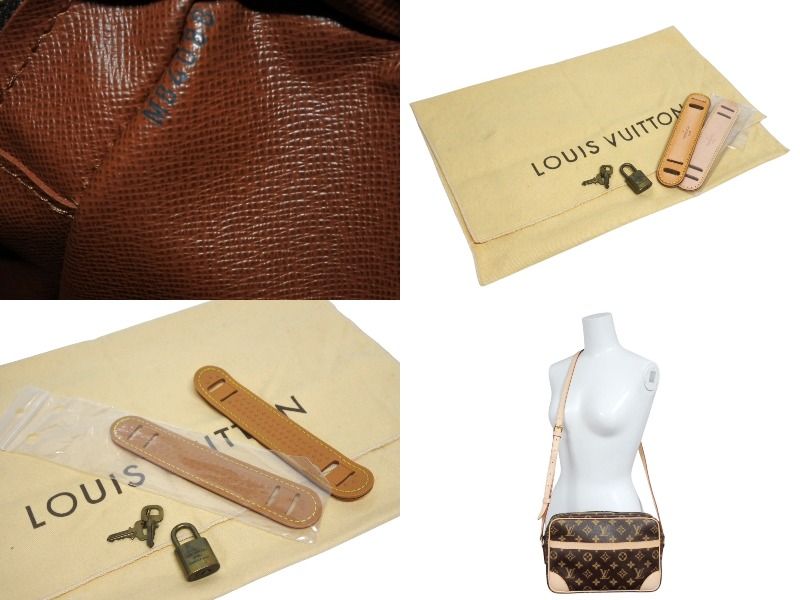 Louis Vuitton Monogram Trocadero 27 Shoulder Bag Vachetta Leather Brown Gold 4 — view 8
