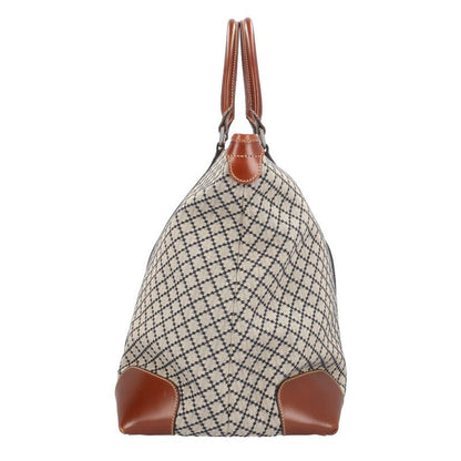 Gucci Diamante Tote GG Canvas Gray Navy Brown