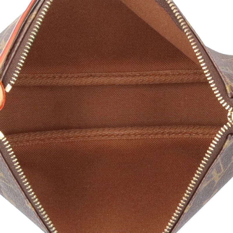 Louis Vuitton Pochette Monogram Handbag Canvas Brown