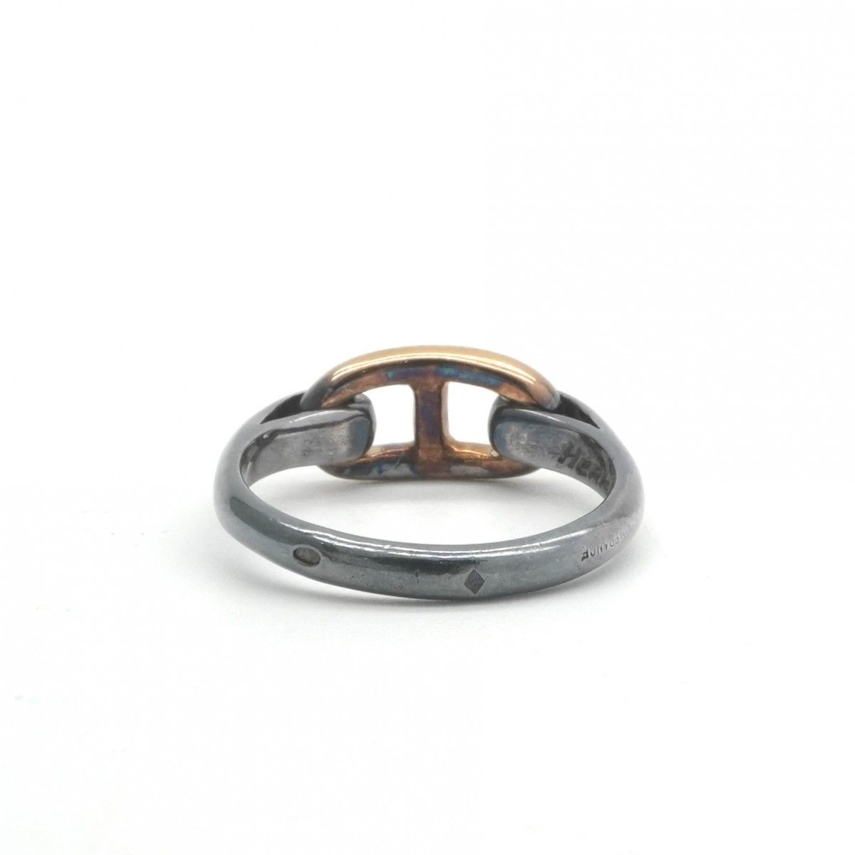 Hermes Chaine D'ancre Ring 925 750 Silver