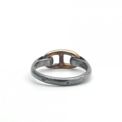 Hermes Chaine D'ancre Ring 925 750 Silver