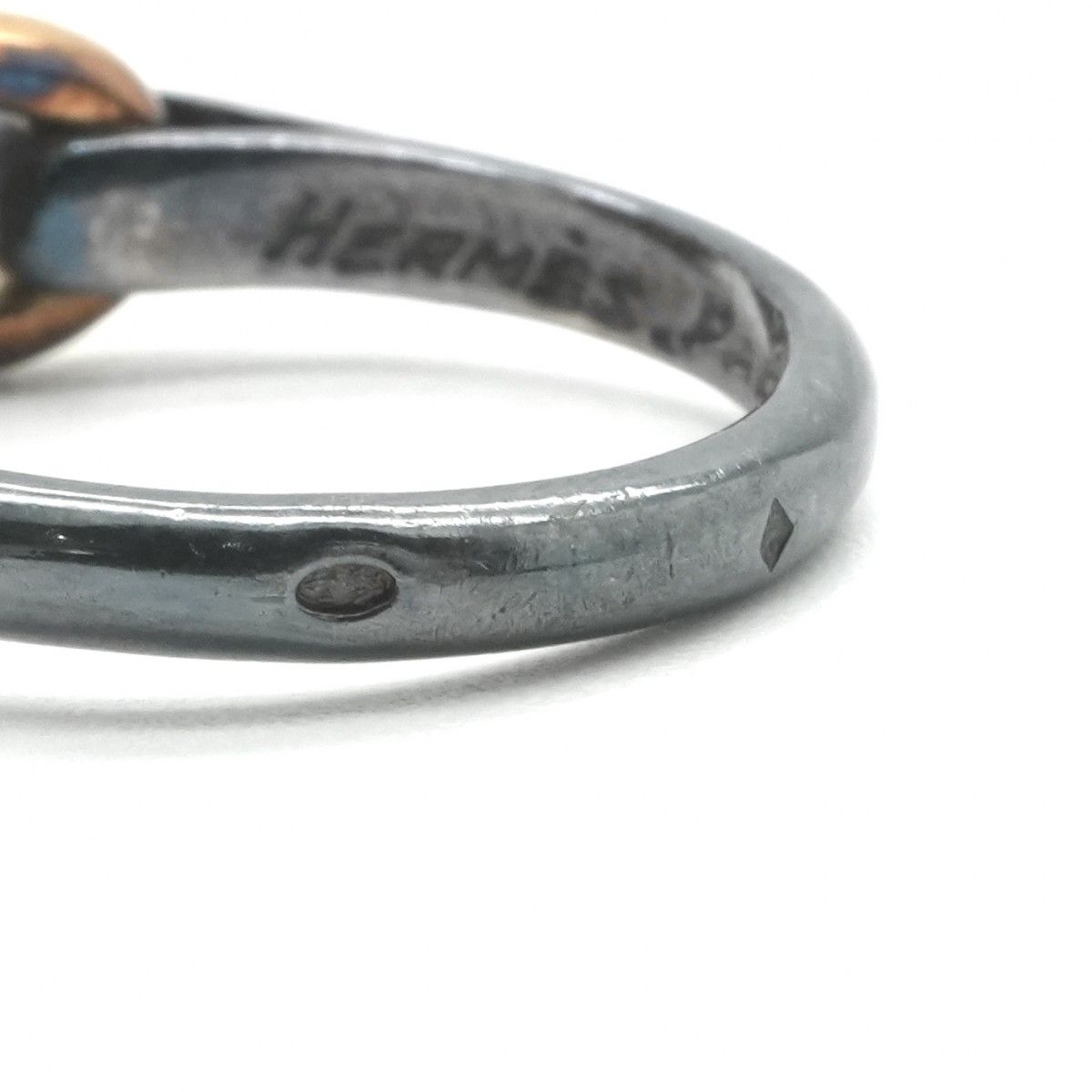 Hermes Chaine D'ancre Ring 925 750 Silver