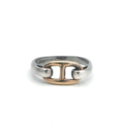 Hermes Chaine D'ancre Ring 925 750 Silver