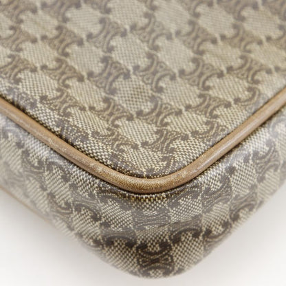Celine Macadam Pattern Vintage Brown Second Bag