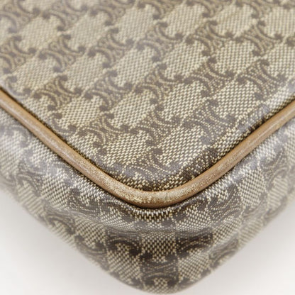 Celine Macadam Pattern Vintage Brown Second Bag