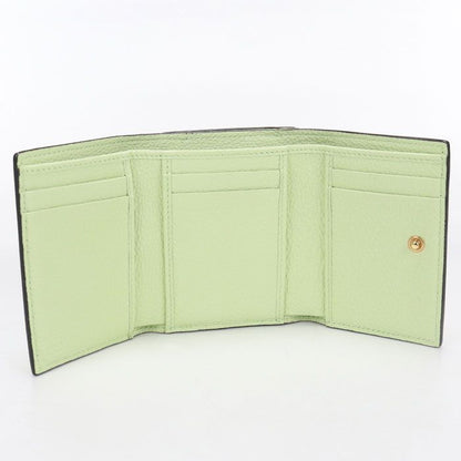 Gucci Compact Wallet Embossed Logo Trifold with Coin Purse