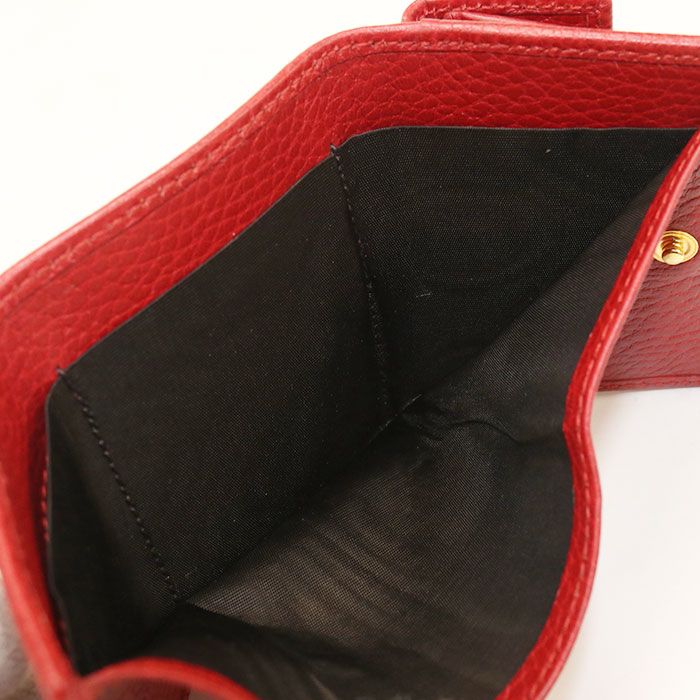 Gucci Compact Wallet GG Marmont Trifold with Coin Purse Leather