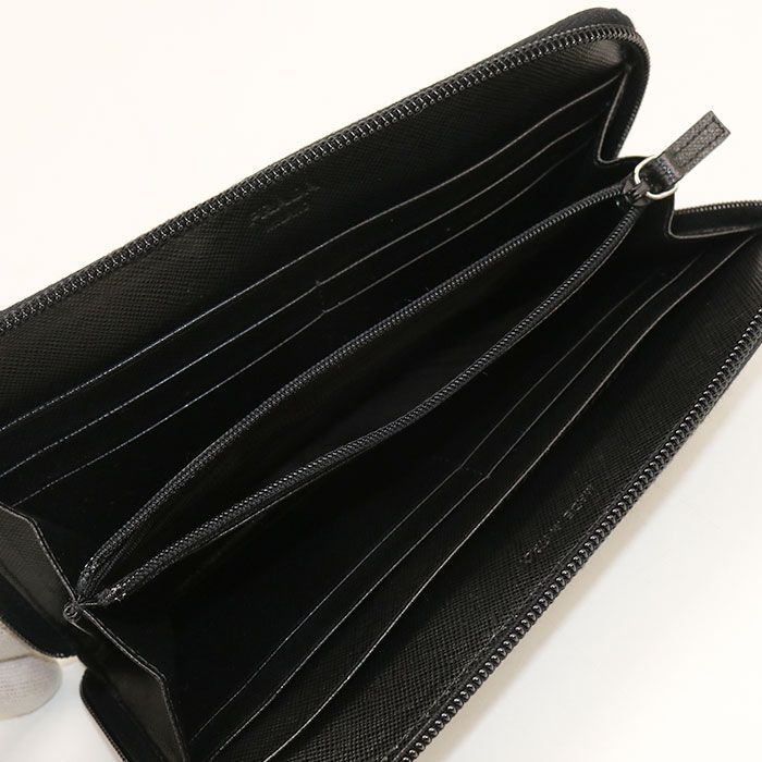 Prada Zip Around Triangle Wallet