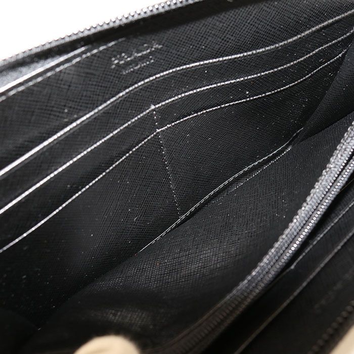 Prada Zip Around Triangle Wallet
