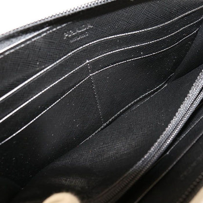 Prada Zip Around Triangle Wallet