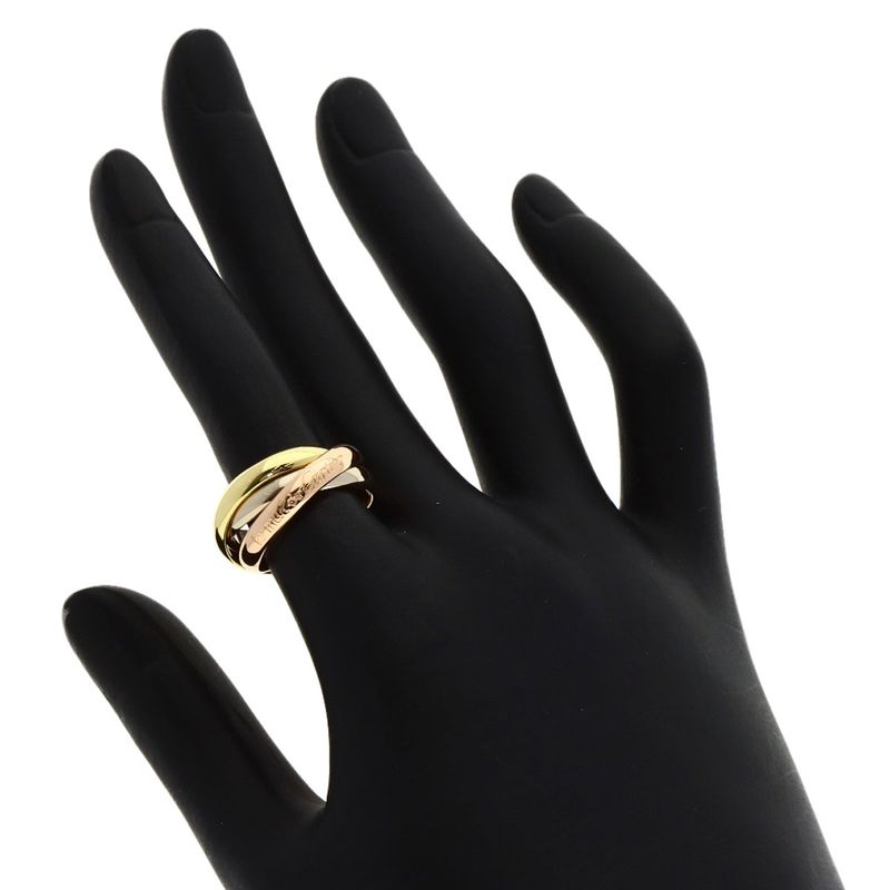 Cartier Trinity 50 Ring 18K Yellow Gold 18K Pink White