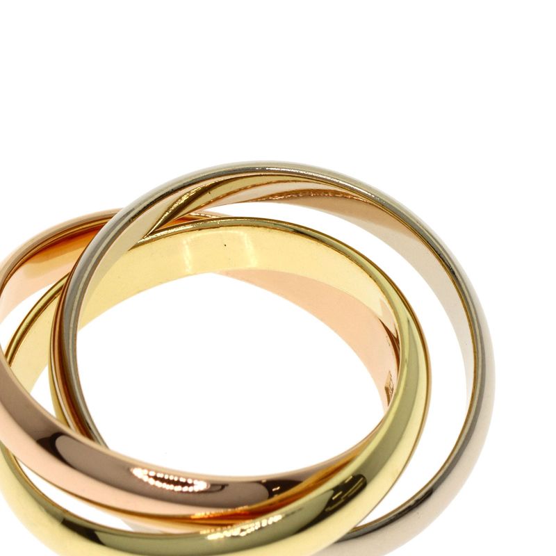 Cartier Trinity 50 Ring 18K Yellow Gold 18K Pink White