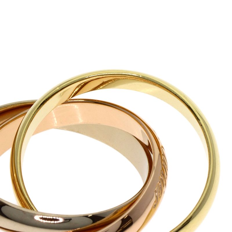 Cartier Trinity 50 Ring 18K Yellow Gold 18K Pink White