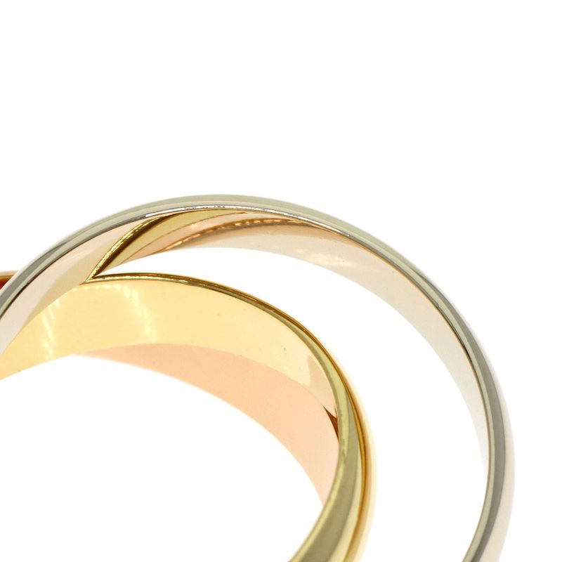 Cartier Trinity 51 Ring 18K Yellow Gold 18K Pink White