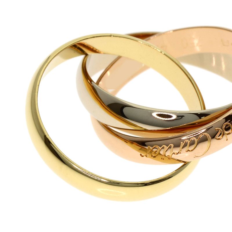 Cartier Trinity 48 Ring 18K Yellow Gold 18K Pink White