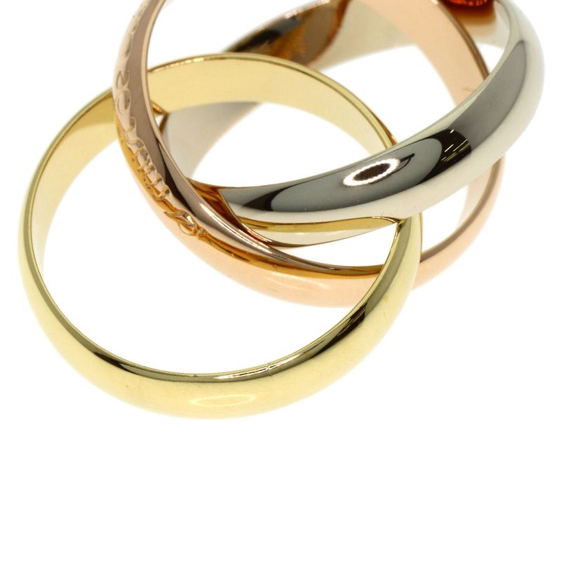 Cartier Trinity 47 Ring 18K Yellow Gold 18K Pink White