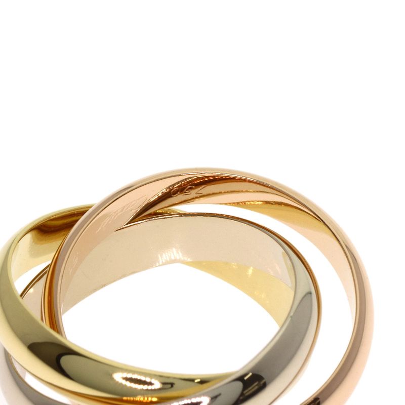 Cartier Trinity 51 Ring 18K Yellow Gold 18K Pink White