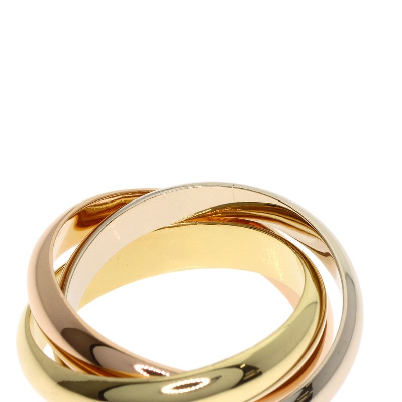 Cartier Trinity 51 Ring 18K Yellow Gold 18K Pink White