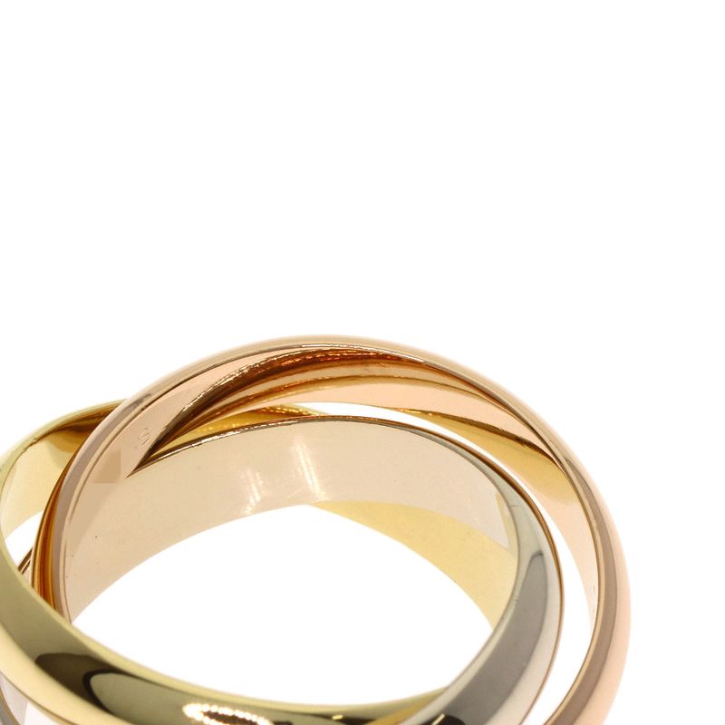 Cartier Trinity 51 Ring 18K Yellow Gold 18K Pink White