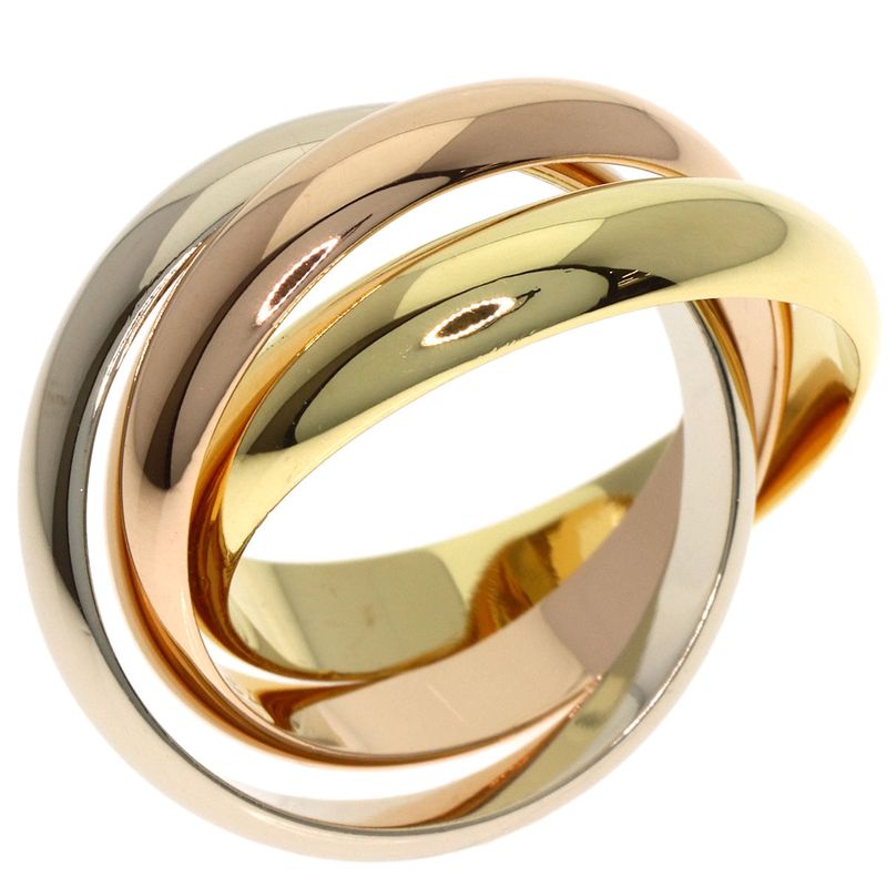 Cartier Trinity 51 Ring 18K Yellow Gold 18K Pink White