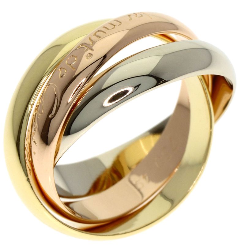 Cartier Trinity 49 Ring 18K Yellow Gold 18K Pink White