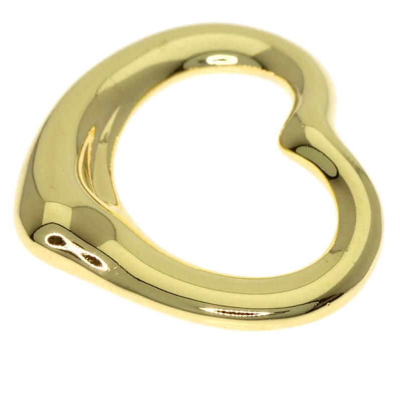 Tiffany & Co Open Heart Pendant Top 18K Yellow Gold