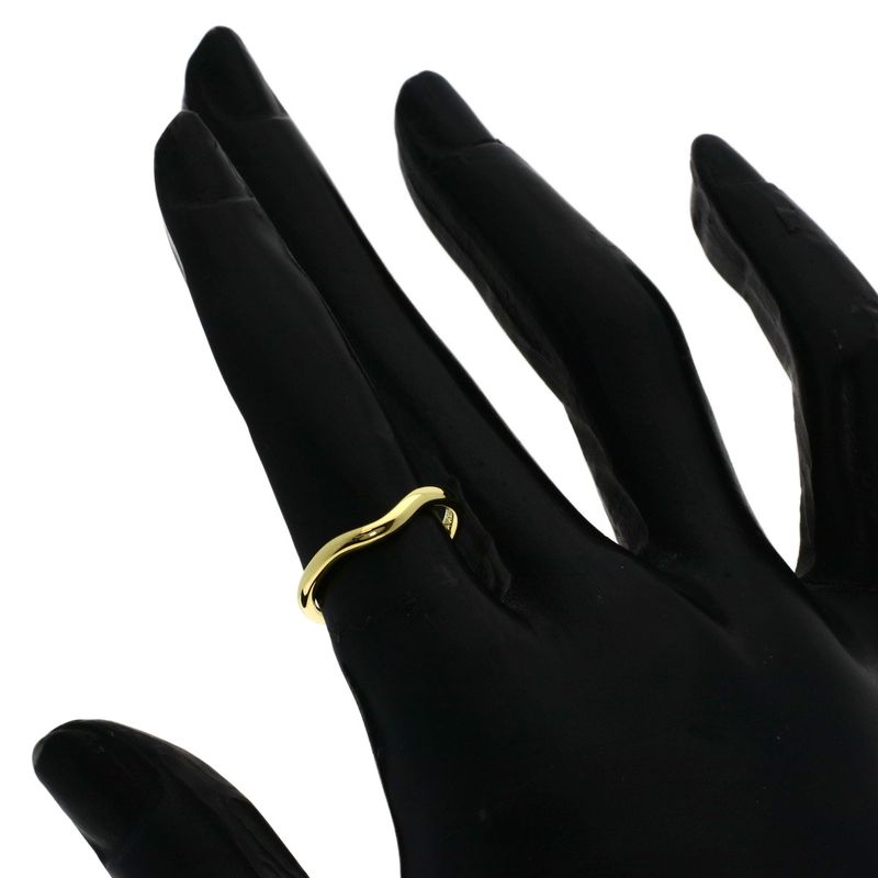 Tiffany & Co T Cube Band Ring 18K Yellow Gold