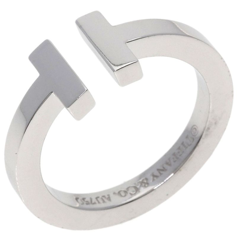 Tiffany & Co T Square Ring 18K White Gold