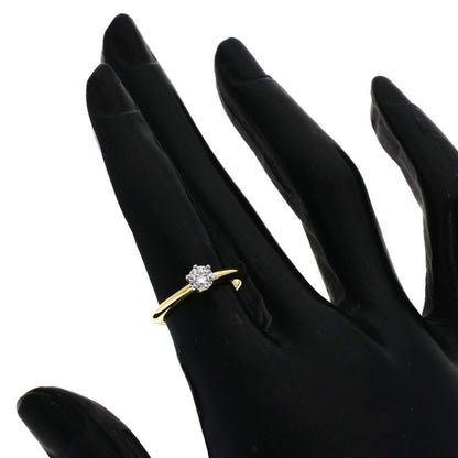 Tiffany & Co Solitaire Diamond Ring 18K Yellow Gold