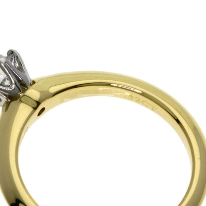 Tiffany & Co Solitaire Diamond Ring 18K Yellow Gold
