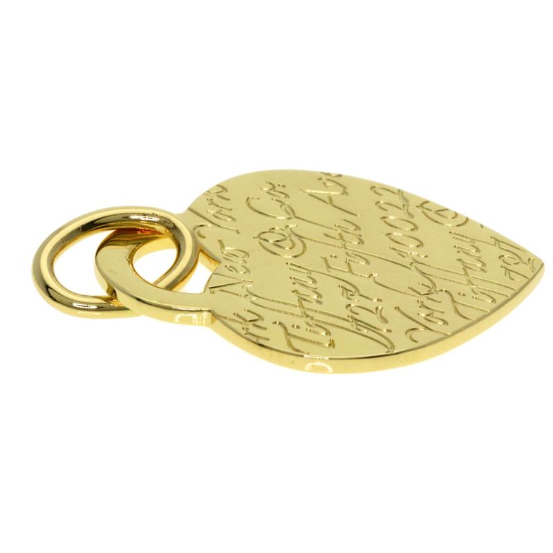 Tiffany & Co Notes Heart Pendant Top 18K Yellow Gold