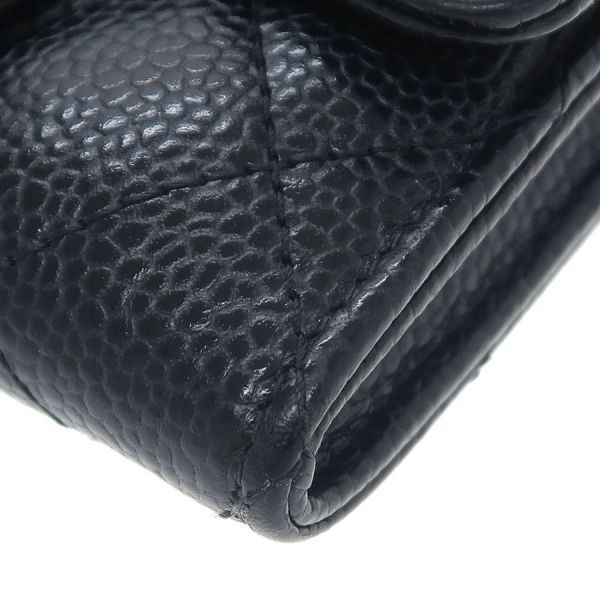 Chanel Quilted Caviar Card Case