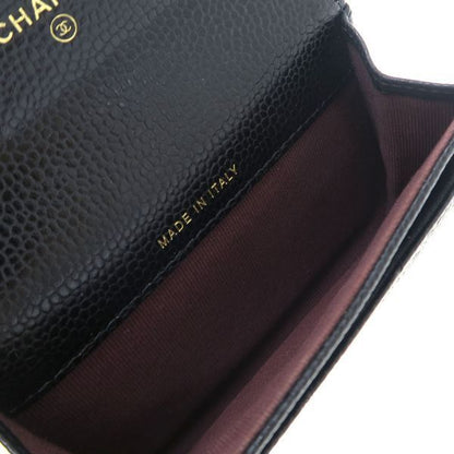 Chanel Quilted Caviar Card Case