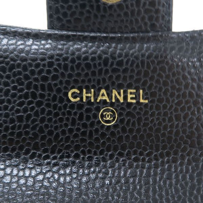 Chanel Quilted Caviar Card Case