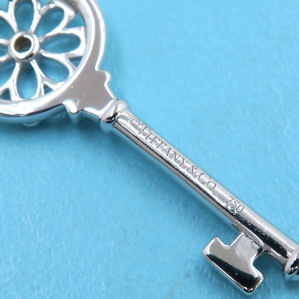 Tiffany & Co Floral Key Diamond Charm
