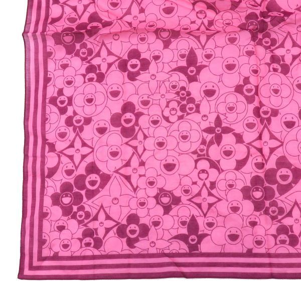 Louis Vuitton Bandana Scarf Cotton Pink