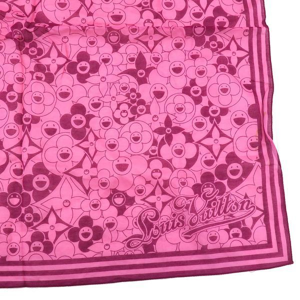 Louis Vuitton Bandana Scarf Cotton Pink
