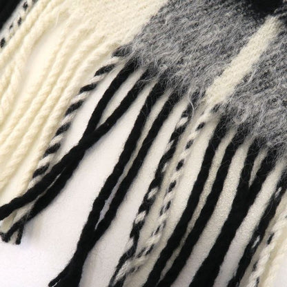 Saint Laurent Paris Scarf Wool Black