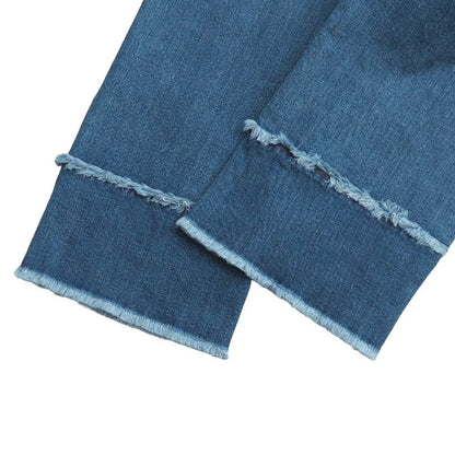 Dolce & Gabbana Denim Pants 40 Wide Cropped Flower