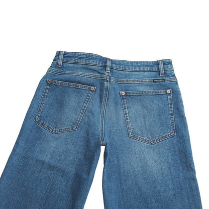 Dolce & Gabbana Denim Pants 40 Wide Cropped Flower