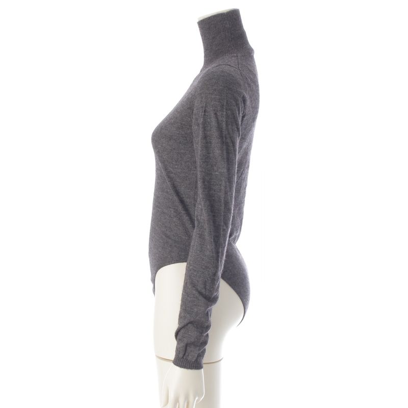 Dior Cashmere Silk Top Bodice Turtleneck Long Sleeve Knit