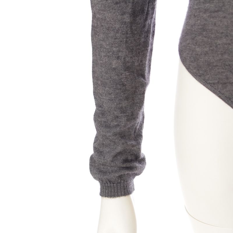 Dior Cashmere Silk Top Bodice Turtleneck Long Sleeve Knit