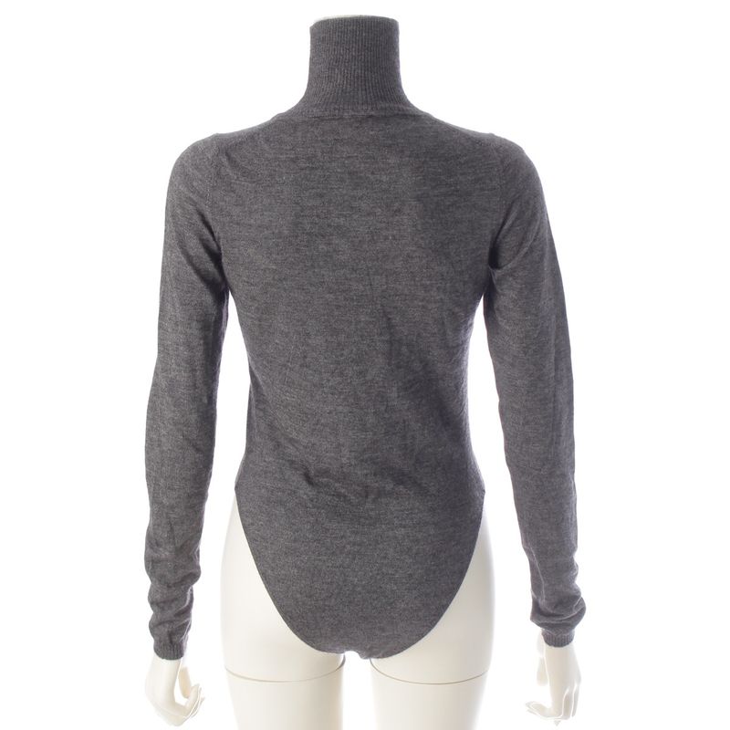 Dior Cashmere Silk Top Bodice Turtleneck Long Sleeve Knit