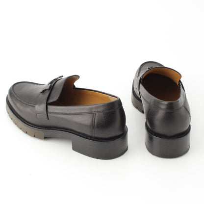 Hermes Gregoire Leather Loafers Black 39