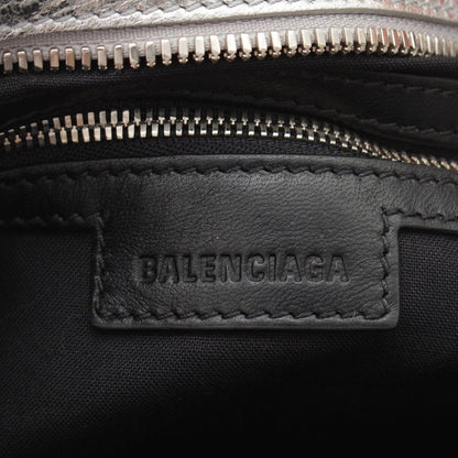Balenciaga Leather le City Mini 2-Way Shoulder Handbag Silver