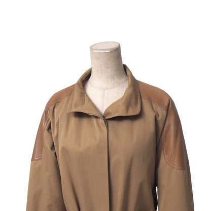 Gucci Vintage Trench Coat 42 Belted Long Leather