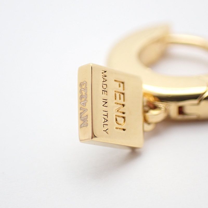 Fendi Forever Hoop Earrings Gold