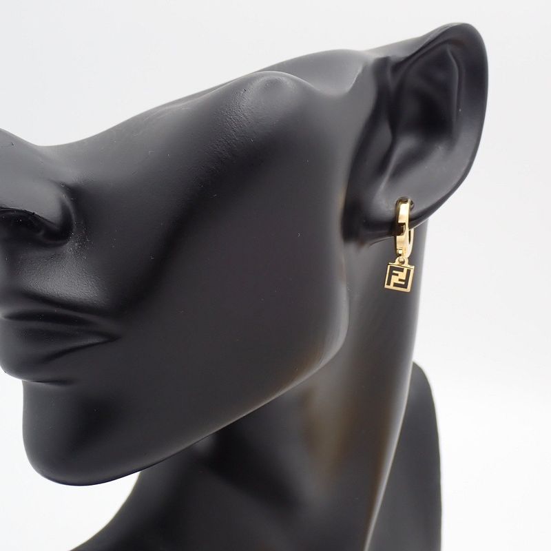 Fendi Forever Hoop Earrings Gold